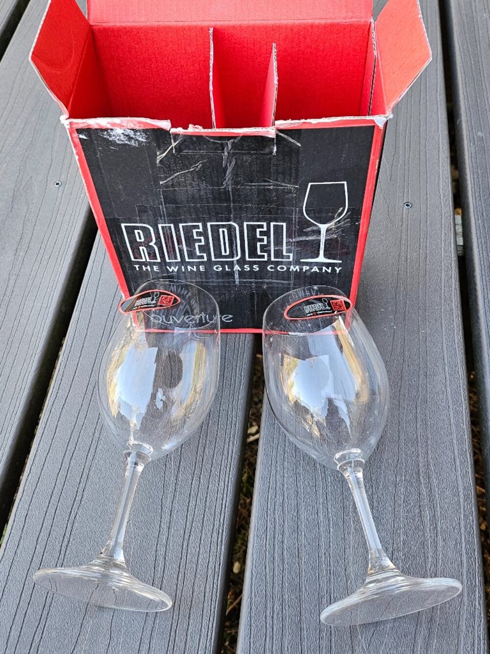 NEW Box Riedel Ouverture White Wine Glasses, Set of 2